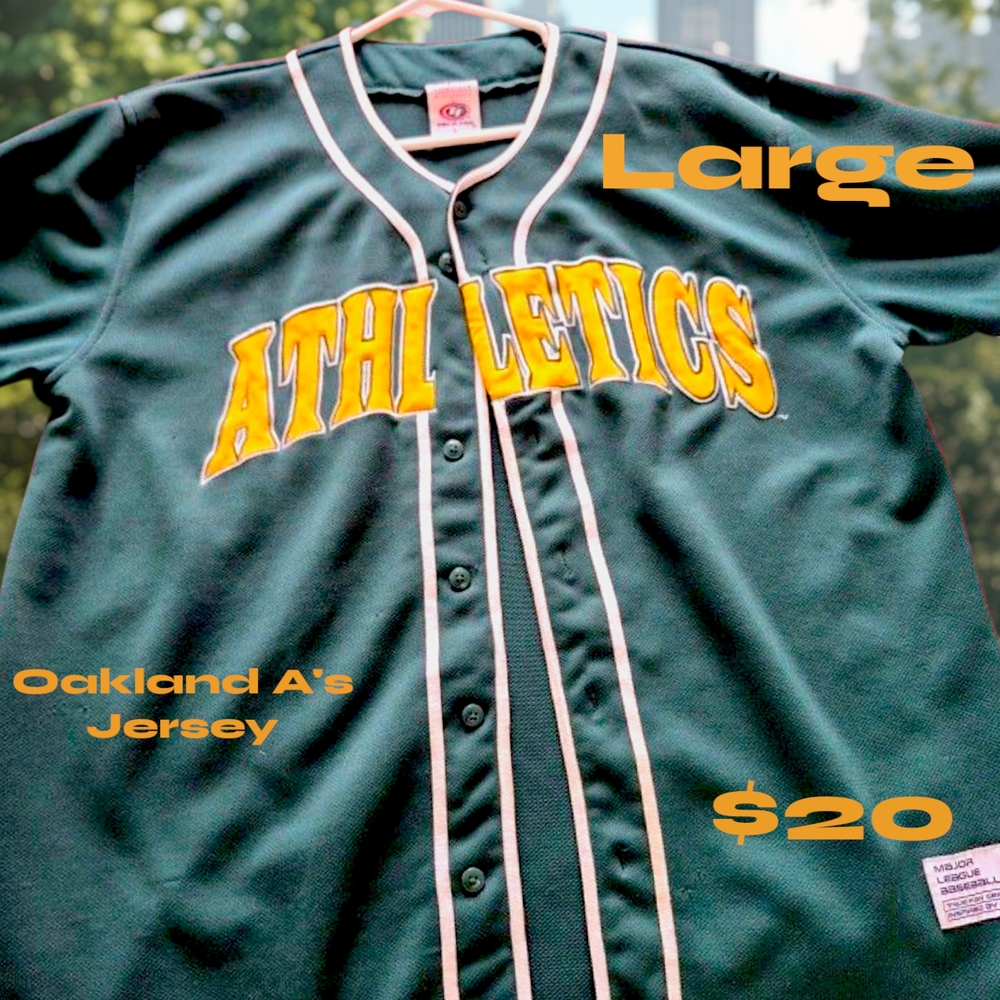 Green Oakland Athletics Jersey